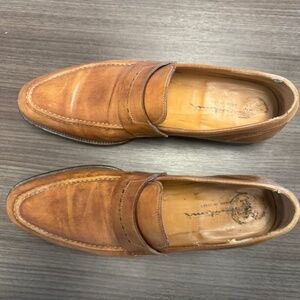 Santoni Penny Loafter - Light Brown Tan - Men's Size 8D (Medium)